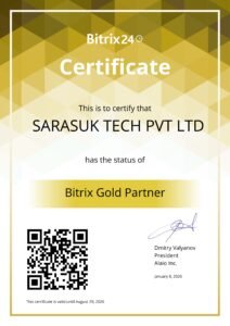 Sarasuk Bitrix24 Gold partner