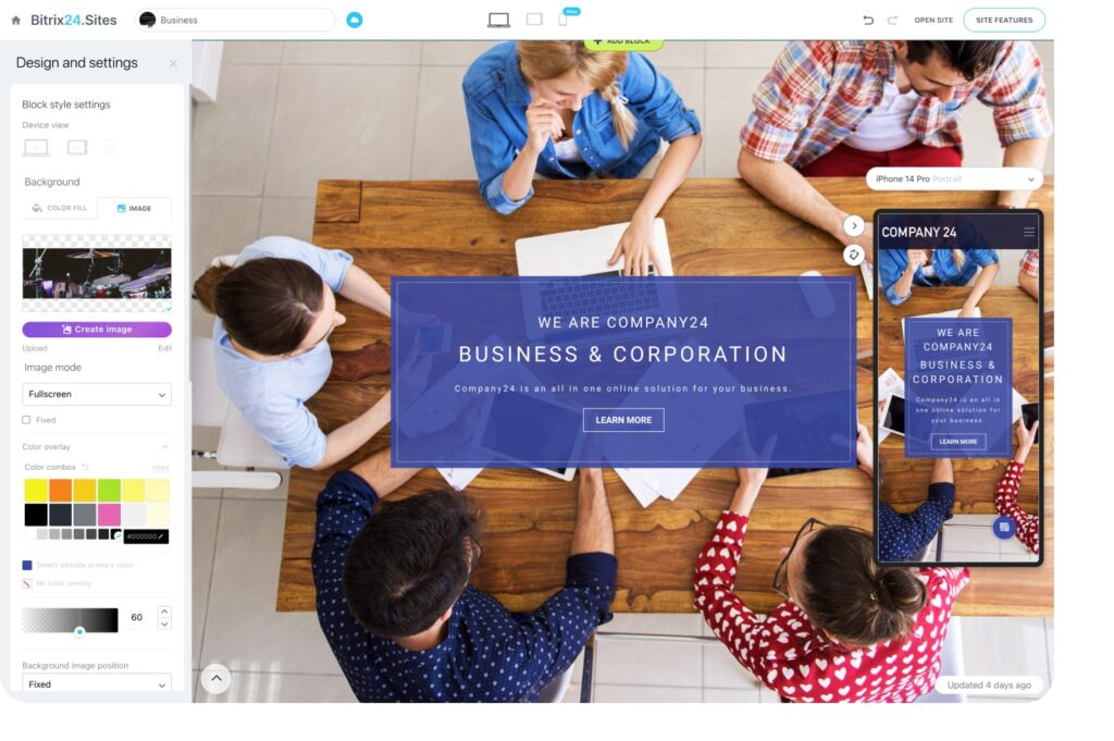 Bitrix24 Sites and stores