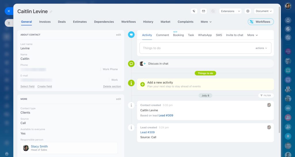 Complete Contact Management with Bitrix24